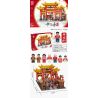 ZHUMO BLOCKS 12033 non  PHỐ PAIFANG bộ đồ chơi xếp lắp ráp ghép mô hình Seasonal Mùa Lễ Hội 1735 khối
