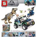 SHENG YUAN SY SY1409 1409 non Lego LOẠT PHIM KỶ JURA bộ đồ chơi xếp lắp ráp ghép mô hình Dino DINOSAUR WORLD Khủng Long 305 khối
