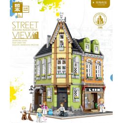 SHENZHEN RAEL ENTERTAINMENT 10009 ZHEGAO QL0919 0919 non  PHÒNG THÍ NGHIỆM GÓC TRUNG TÂM MUA SẮM bộ đồ chơi xếp lắp ráp ghép mô hình Creator LAB、CORNER MALL Sáng Tạo 3474 khối