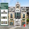 ZHEGAO QL0922 0922 non  TRUNG TÂM THƯƠNG MẠI CHÂU bộ đồ chơi xếp lắp ráp ghép mô hình Creator EUROPEAN MALL Sáng Tạo 2039 khối
