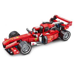 SEMBO 701351 non  PHIÊN BẢN ĐUA PHƯƠNG TRÌNH FERRARI FRR-F1 bộ đồ chơi xếp lắp ráp ghép mô hình Speed Champions Racing Cars Đua Xe Công Thức 310 khối