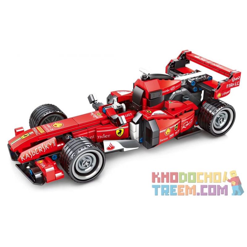 SEMBO 701351 non Lego PHIÊN BẢN ĐUA PHƯƠNG TRÌNH FERRARI FRR-F1 bộ đồ chơi xếp lắp ráp ghép mô hình Speed Champions Racing Cars Đua Xe Công Thức 310 khối