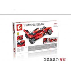 SEMBO 701351 non  PHIÊN BẢN ĐUA PHƯƠNG TRÌNH FERRARI FRR-F1 bộ đồ chơi xếp lắp ráp ghép mô hình Speed Champions Racing Cars Đua Xe Công Thức 310 khối