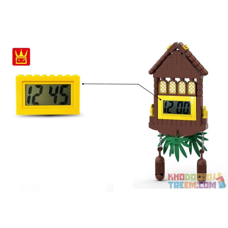 WANGE 094-2 non  ĐỒNG HỒ ĐIỆN TỬ bộ đồ chơi xếp lắp ráp ghép mô hình Super Heroes BUILDING BLOCK CLOCK Siêu Nhân Anh Hùng