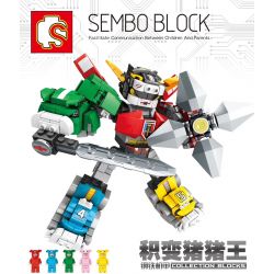 SEMBO 103245 non  VUA LỢN bộ đồ chơi xếp lắp ráp ghép mô hình Transformers Robot Đại Chiến Người Máy Biến Hình 747 khối