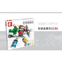 SEMBO 103245 non  VUA LỢN bộ đồ chơi xếp lắp ráp ghép mô hình Transformers Robot Đại Chiến Người Máy Biến Hình 747 khối