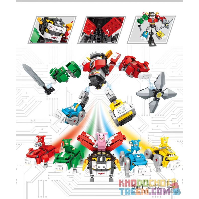 SEMBO 103245 non  VUA LỢN bộ đồ chơi xếp lắp ráp ghép mô hình Transformers Robot Đại Chiến Người Máy Biến Hình 747 khối