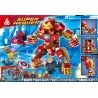 666 66019 non  CƠ KHÍ THÉP bộ đồ chơi xếp lắp ráp ghép mô hình Super Heroes Siêu Nhân Anh Hùng 260 khối