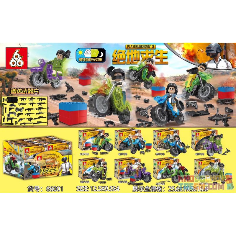 666 66001 non Lego 8 XE MÁY THU NHỎ bộ đồ chơi xếp lắp ráp ghép mô hình Collectable Minifigures Búp Bê Sưu Tầm 320 khối