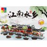 WOMA C0330 0330 non  XÂY DỰNG XƯỞNG VẢI 5 KIỂU KHU DÂN CƯ TRƯỜNG CAO ĐẲNG NHÀ THUỐC BƯU ĐIỆN bộ đồ chơi xếp lắp ráp ghép mô hình Mini Modular JIANGNAN Đường Phố Thu Nhỏ 1537 khối