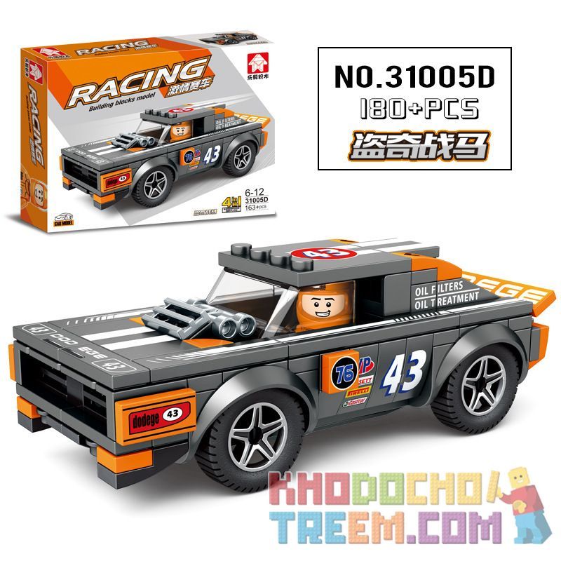 LEYI 31005A 31005B 31005C 31005D non  XE ĐỊA HÌNH 4 KẾT HỢP bộ đồ chơi xếp lắp ráp ghép mô hình Racing Cuộc Đua 671 khối