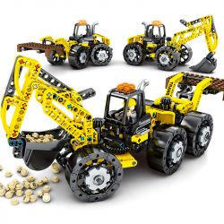 SEMBO 703303 non  XE KỸ THUẬT ĐA CHỨC NĂNG BA TRONG MỘT bộ đồ chơi xếp lắp ráp ghép mô hình  Kỹ Thuật Công Nghệ Cao Mô Hình Phương Tiện 357 khối