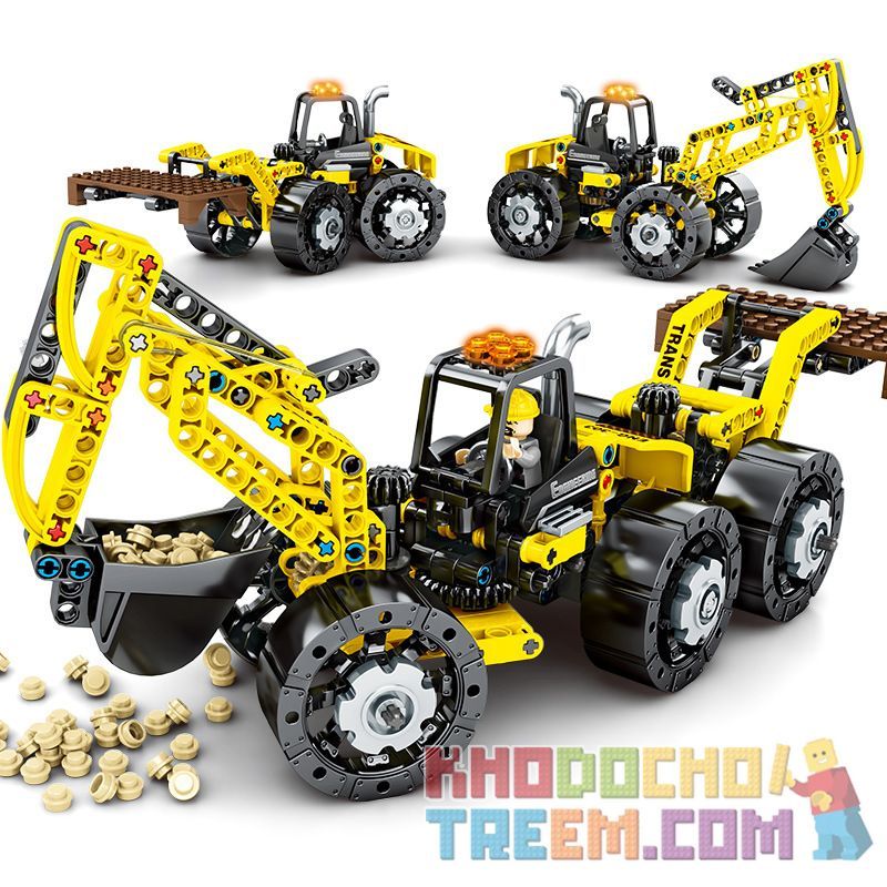 SEMBO 703303 non Lego XE KỸ THUẬT ĐA CHỨC NĂNG BA TRONG MỘT bộ đồ chơi xếp lắp ráp ghép mô hình Technic Kỹ Thuật Công Nghệ Cao Mô Hình Phương Tiện 357 khối