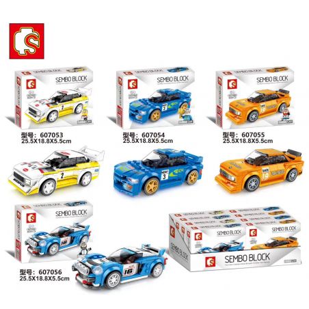SEMBO 607054 non  SUBARU IMPREZA WRC97. bộ đồ chơi xếp lắp ráp ghép mô hình Speed Champions Racing Cars FAMOUS CAR Đua Xe Công Thức 200 khối