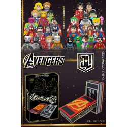 AIPIN 3901 non  SÁCH VỀ CỜ VUA bộ đồ chơi xếp lắp ráp ghép mô hình Super Heroes SUPERHEROE CHESS Siêu Nhân Anh Hùng 1507 khối