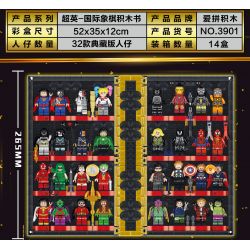 AIPIN 3901 non  SÁCH VỀ CỜ VUA bộ đồ chơi xếp lắp ráp ghép mô hình Super Heroes SUPERHEROE CHESS Siêu Nhân Anh Hùng 1507 khối
