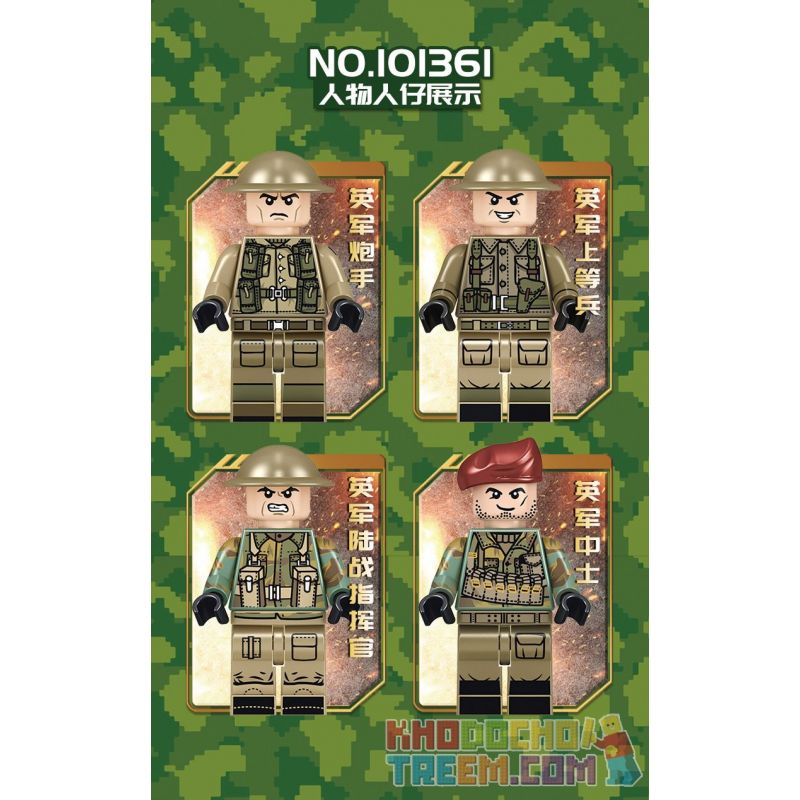 IBLOCK PL-920-171 920-171 PL920-171 SEMBO 101361 non  PHÁO VÀ MÁY KÉO 25 POUNDER CỦA ANH bộ đồ chơi xếp lắp ráp ghép mô hình Empires Of Steel Đế Chế Thép 464 khối