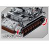 SEMBO 101322 non  XE TĂNG IV CỦA ĐỨC bộ đồ chơi xếp lắp ráp ghép mô hình Empires Of Steel Đế Chế Thép 596 khối