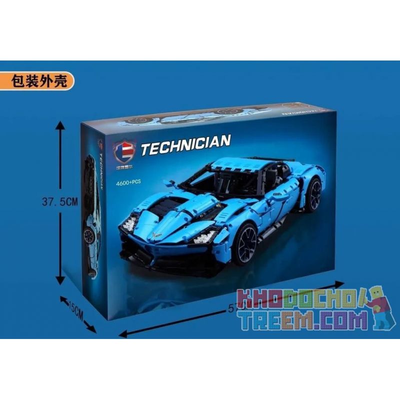 CAROLINE CJ-2004 2004 CJ2004 REBRICKABLE MOC-31189 31189 MOC31189 SHENZHEN RAEL ENTERTAINMENT LE-J906 J906 LEJ906 non  TÀU HỘ TỐNG CORVETTE GRAND SPORT bộ đồ chơi xếp lắp ráp ghép mô hình  IL TORO AZZURRO Kỹ Thuật Công Nghệ Cao Mô Hình Phương Tiện 2585 khối
