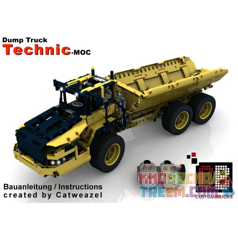 REBRICKABLE MOC-8002 8002 MOC8002 Xếp hình kiểu Lego TECHNIC RC Dump Truck Xe ben RC 1805 khối REBRICKABLE MOC-8002 8002 MOC8002 Xếp hình kiểu Lego TECHNIC RC Dump Truck Xe ben RC 1805 khối