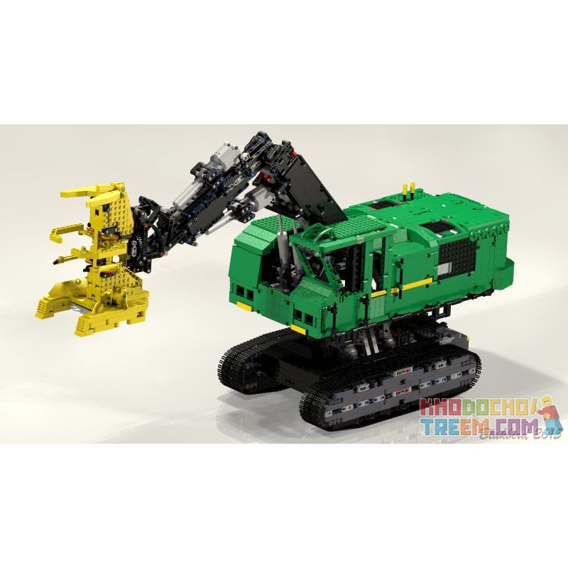 REBRICKABLE MOC-4532 4532 MOC4532 non Lego MÁY ĐỐN bộ đồ chơi xếp lắp ráp ghép mô hình Technic FELLER-BUNCHER Kỹ Thuật Công Nghệ Cao Mô Hình Phương Tiện 4508 khối