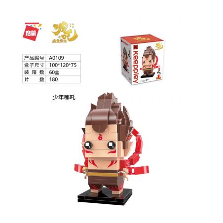 Enlighten A0109 0109 Qman A0109 0109 non  CẬU BÉ NEZHA bộ đồ chơi xếp lắp ráp ghép mô hình KEEPPLAY Natra 180 khối