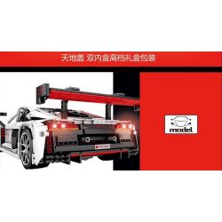 SEMBO 701023 non  AUDI R8 bộ đồ chơi xếp lắp ráp ghép mô hình  AUDI SPORT R8 Kỹ Thuật Công Nghệ Cao Mô Hình Phương Tiện 2768 khối