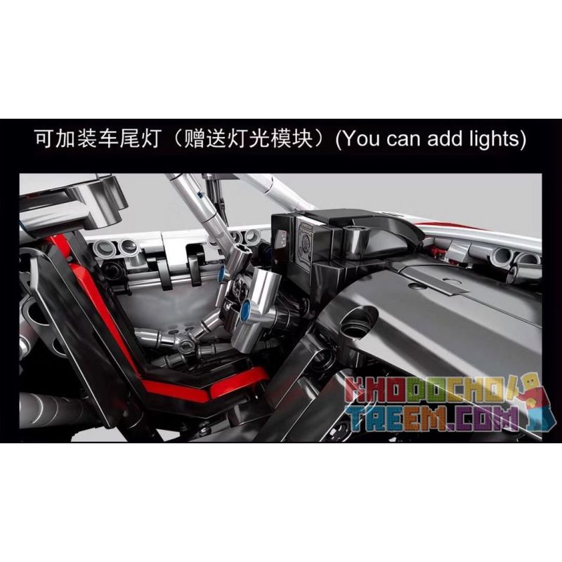 SEMBO 701023 non  AUDI R8 bộ đồ chơi xếp lắp ráp ghép mô hình  AUDI SPORT R8 Kỹ Thuật Công Nghệ Cao Mô Hình Phương Tiện 2768 khối