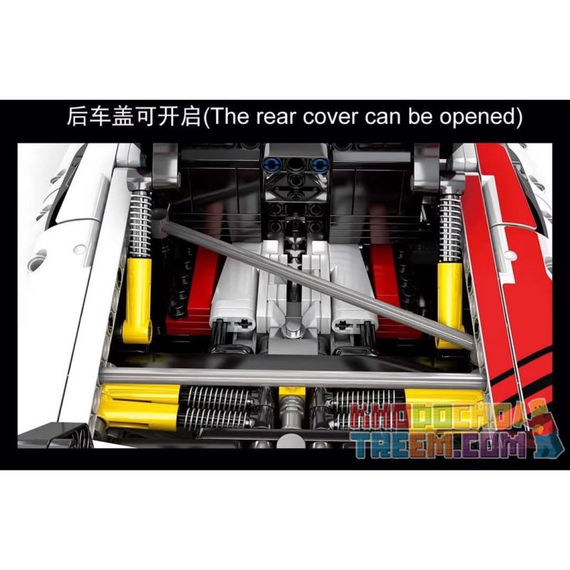 SEMBO 701023 non  AUDI R8 bộ đồ chơi xếp lắp ráp ghép mô hình  AUDI SPORT R8 Kỹ Thuật Công Nghệ Cao Mô Hình Phương Tiện 2768 khối