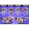 MINGER MG3015 3015 non  4 KẾT HỢP GUNDAM DE ANGEL RED ZAKU-RED COMET GREEN ZAKU-MASS PRODUCTION bộ đồ chơi xếp lắp ráp ghép mô hình STRIKE GUNDAM Đại Chiến Gundam 455 khối
