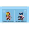 SLUBAN M38-B0761F B0761F 0761F M38B0761F 38-B0761F non  PHIÊN BẢN Q NEZHA bộ đồ chơi xếp lắp ráp ghép mô hình Brickheadz QBRICKS Nhân Vật Đầu To 201 khối
