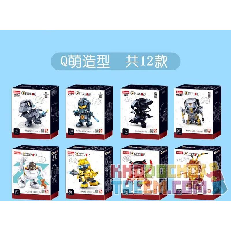 SLUBAN M38-B0761L B0761L 0761L M38B0761L 38-B0761L non  PHIÊN BẢN Q CỦA HORNET bộ đồ chơi xếp lắp ráp ghép mô hình Brickheadz QBRICKS Nhân Vật Đầu To 216 khối