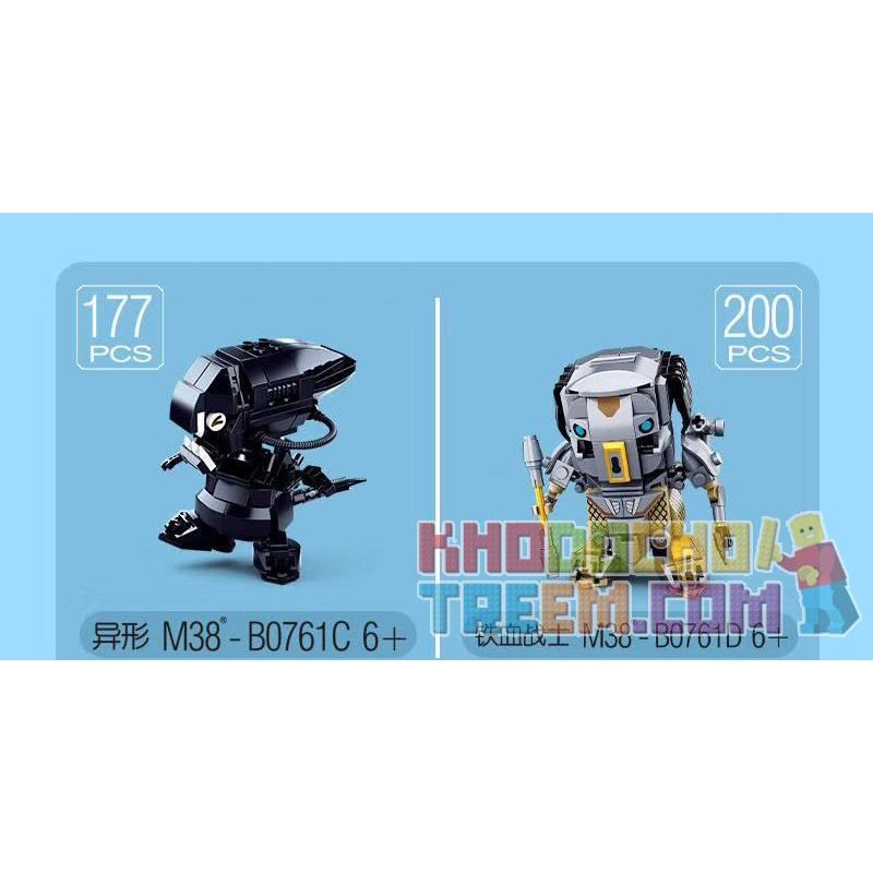 SLUBAN M38-B0761L B0761L 0761L M38B0761L 38-B0761L non  PHIÊN BẢN Q CỦA HORNET bộ đồ chơi xếp lắp ráp ghép mô hình Brickheadz QBRICKS Nhân Vật Đầu To 216 khối