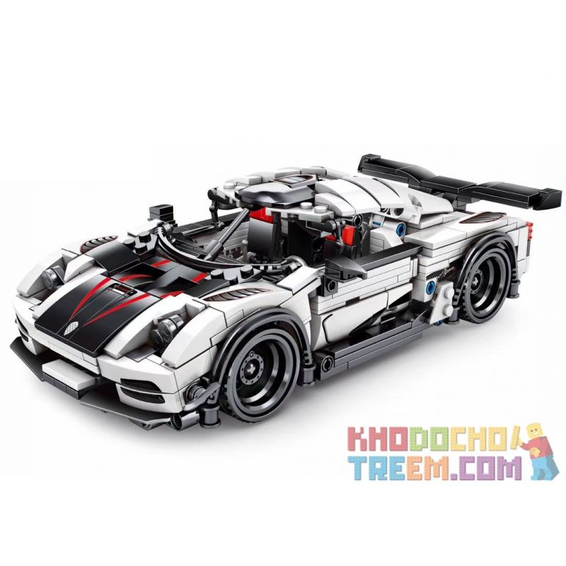 SEMBO 701707 Xếp hình kiểu Lego SPEED CHAMPIONS Koenigsegg Pull Back Car 728 khối SEMBO 701707 Xếp hình kiểu Lego SPEED CHAMPIONS Koenigsegg Pull Back Car 728 khối