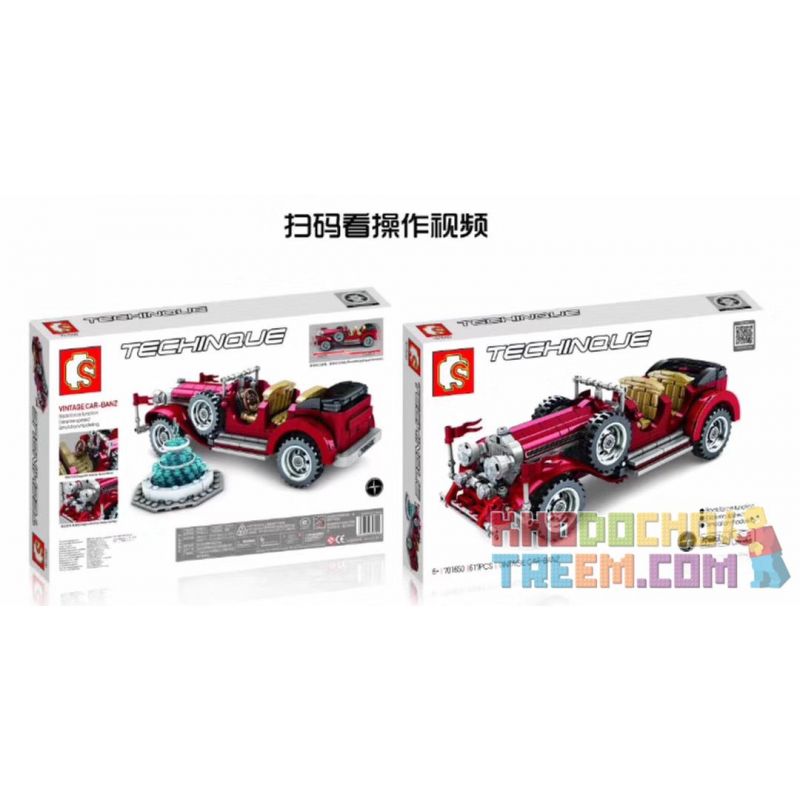 IBLOCK PL-920-152 920-152 PL920-152 SEMBO 701650 non  XE CỔ MERCEDES bộ đồ chơi xếp lắp ráp ghép mô hình Speed Champions Racing Cars VINTAGE CAR BANZ MUSTANG Đua Xe Công Thức 617 khối