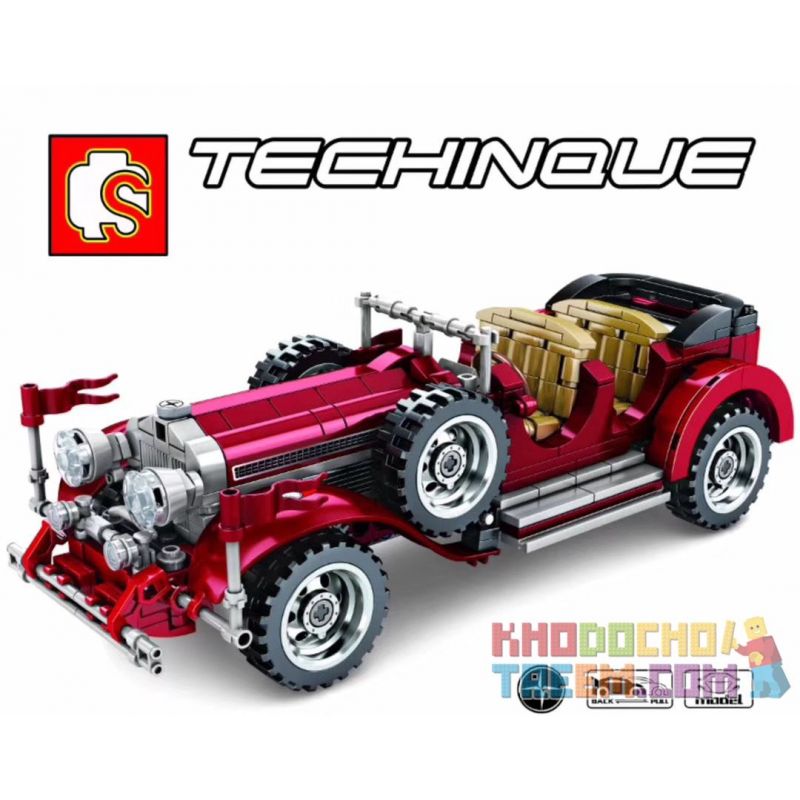 IBLOCK PL-920-152 920-152 PL920-152 SEMBO 701650 non  XE CỔ MERCEDES bộ đồ chơi xếp lắp ráp ghép mô hình Speed Champions Racing Cars VINTAGE CAR BANZ MUSTANG Đua Xe Công Thức 617 khối