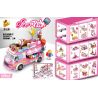 PanlosBrick 633047 Panlos Brick 633047 non  XE KEM 12IN1 bộ đồ chơi xếp lắp ráp ghép mô hình  ICE CREAM Các Bạn Gái 553 khối