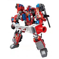 Enlighten 1416 Qman 1416 non  SỰ KẾT HỢP RỰC LỬA CỦA THẦN CHIẾN TRANH 6 XE CHỈ HUY ĐẤU CỨU HỎA CHÉM THANG CHIA ĐÔI CHỮA CHÁY XUNG TRỰC THĂNG TIÊN PHONG XẢ KHÓI BÃO bộ đồ chơi xếp lắp ráp ghép mô hình Transformers TRANS-COLLECTOR Robot Đại Chiến Người Máy Biến Hình 476 khối