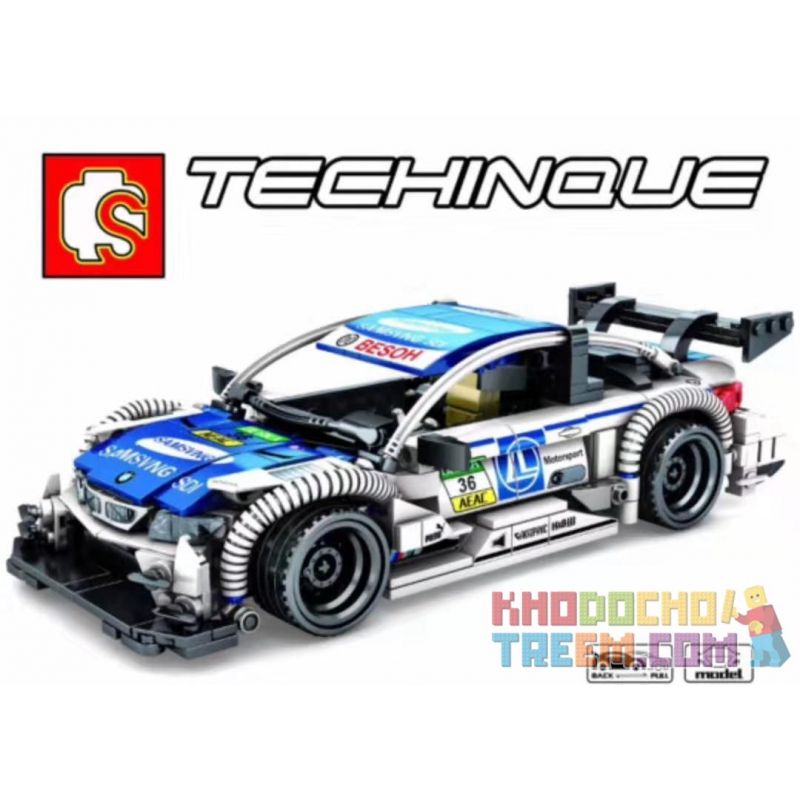 IBLOCK PL-920-150 920-150 PL920-150 SEMBO 701711 non  XE BMW KÉO LÙI bộ đồ chơi xếp lắp ráp ghép mô hình Speed Champions Racing Cars BMW M4 DTM Đua Xe Công Thức 632 khối