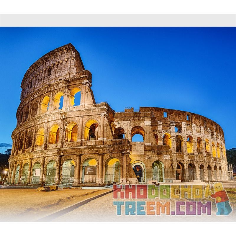 WANGE 5225 non  ĐẤU TRƯỜNG LA MÃ bộ đồ chơi xếp lắp ráp ghép mô hình THE COLOSSEUM OF ROME 1758 khối