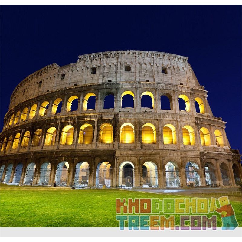 WANGE 5225 non  ĐẤU TRƯỜNG LA MÃ bộ đồ chơi xếp lắp ráp ghép mô hình THE COLOSSEUM OF ROME 1758 khối