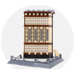WANGE 4220 non  TÒA NHÀ FLATIRON NEW YORK HOA KỲ bộ đồ chơi xếp lắp ráp ghép mô hình THE FLATIRON BUILDING NEW YORK 838 khối