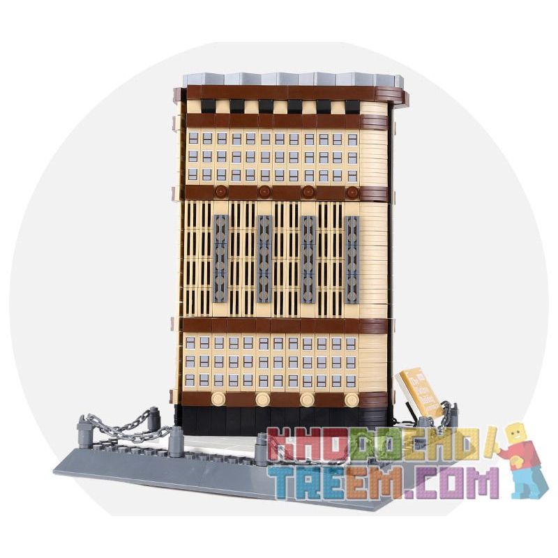 WANGE 4220 non  TÒA NHÀ FLATIRON NEW YORK HOA KỲ bộ đồ chơi xếp lắp ráp ghép mô hình THE FLATIRON BUILDING NEW YORK 838 khối