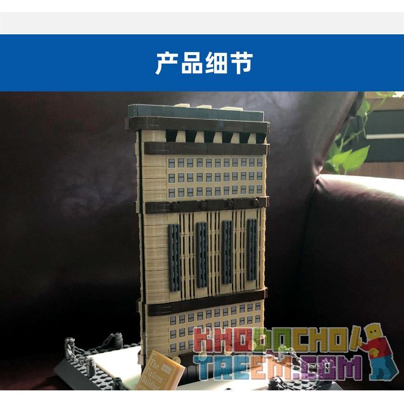 WANGE 4220 non  TÒA NHÀ FLATIRON NEW YORK HOA KỲ bộ đồ chơi xếp lắp ráp ghép mô hình THE FLATIRON BUILDING NEW YORK 838 khối