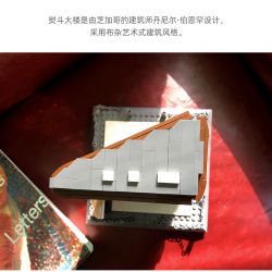 WANGE 4220 non  TÒA NHÀ FLATIRON NEW YORK HOA KỲ bộ đồ chơi xếp lắp ráp ghép mô hình THE FLATIRON BUILDING NEW YORK 838 khối