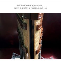 WANGE 4220 non  TÒA NHÀ FLATIRON NEW YORK HOA KỲ bộ đồ chơi xếp lắp ráp ghép mô hình THE FLATIRON BUILDING NEW YORK 838 khối