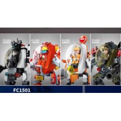 FORANGE FC1501 1501 FC1502 1502 FC1503 1503 FC1504 1504 non  CƠ KHÍ CHỐNG KHỦNG BỐ CHỮA CHÁY MỞ RỘNG TẤN CÔNG bộ đồ chơi xếp lắp ráp ghép mô hình Mecha INFINITE MECH Người Máy 703 khối