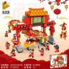 PanlosBrick 610006 Panlos Brick 610006 non  MÚA RỒNG NĂM MỚI CỦA TRUNG QUỐC bộ đồ chơi xếp lắp ráp ghép mô hình Seasonal Mùa Lễ Hội 1138 khối