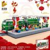 PanlosBrick 610008 Panlos Brick 610008 non  TÀU DA XANH bộ đồ chơi xếp lắp ráp ghép mô hình Seasonal Mùa Lễ Hội 1581 khối