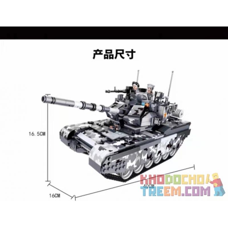 FORANGE FC6101 6101 non  XE TĂNG CHIẾN ĐẤU CHỦ LỰC 99A VOI MA MÚT bộ đồ chơi xếp lắp ráp ghép mô hình Military Army 99A MAIN BATTLE TANK Quân Sự Bộ Đội 1640 khối